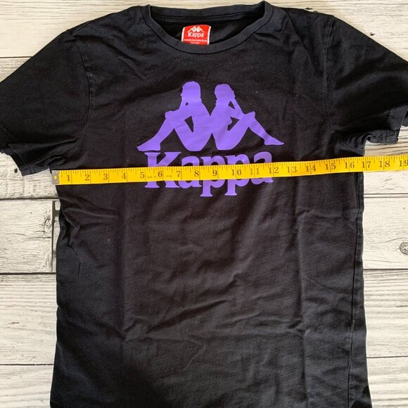 Kappa Black Graphic Crewneck Short Sleeve T-Shirt - Picture 7 of 8
